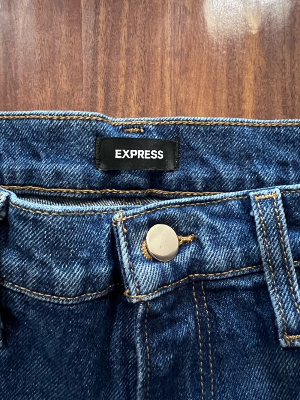 Express Modern Straight Super High Rise Jeans size 6 - Picture 3 of 8